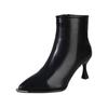 Pointed Toe Women Ankle Boots Designer Sexy Leather High Heels Shoes 2024 Trend Winter Pumps Chelsea Boots Goth Botas De Mujer