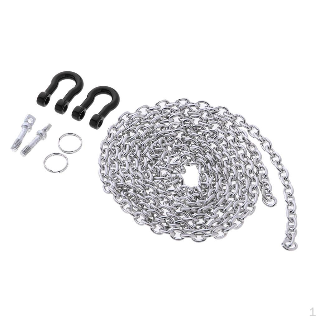 1/10 RC Trailer Chain Pull Rope For Axial SCX10 90046 D90 Buggy Accessories