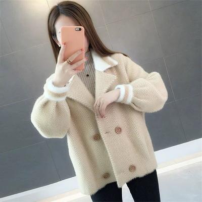 Jachetă fleece pentru femei, scurtă de primăvară și toamnă, pulover, cardigan