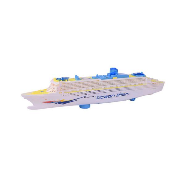 Electric Ocean Liner Cruise Ship Toy Flashing Musical Kids Educational Model