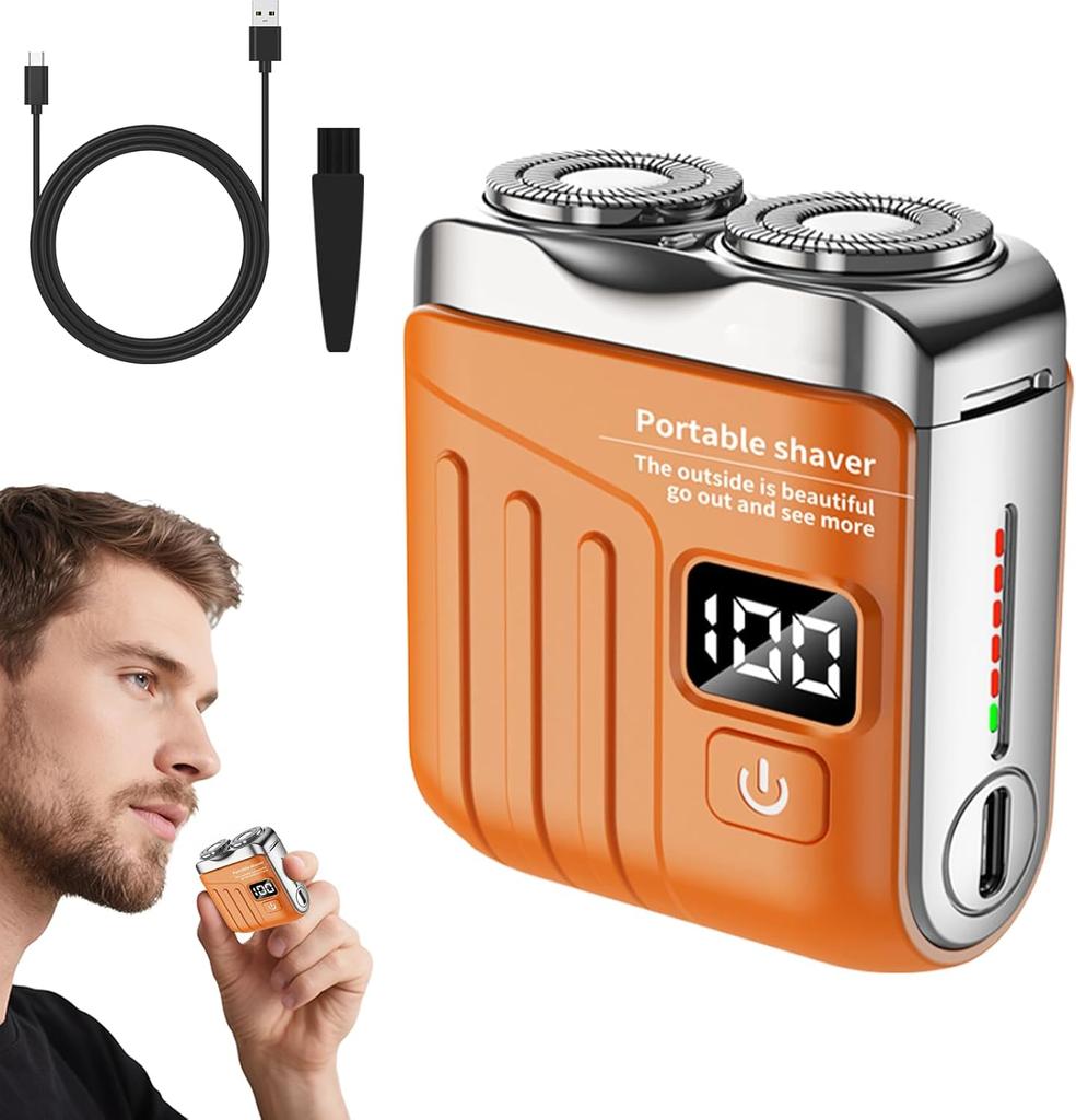 Electric Shaver with Smart LED Display, 9000 RPM Motor, 180 Days Standby, Waterproof Body, 1-Hour Quick Charge, Portable