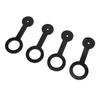 4PCS RV Shower Door Travel Latch Strap Blaack Color Silicone RV Camper Bathroom Door Latch