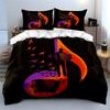 Musical Art Accordion Decoration Set Soft Comfortable Duvet Cover Bedding Set Included 1*Duvet Cover & 2*Pillowcases Gift