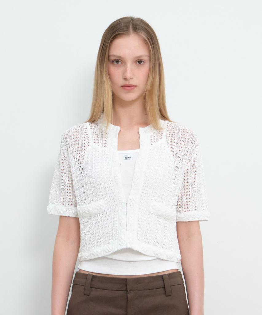 GROVE Reya H/S Knit Cardigan (2Color)