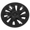4PCS Wheel Hub Cap Strong Power Powerful Protection Wheel Rim Cover Replacement For Tesla Model 3 2017‑2023 Matte Black