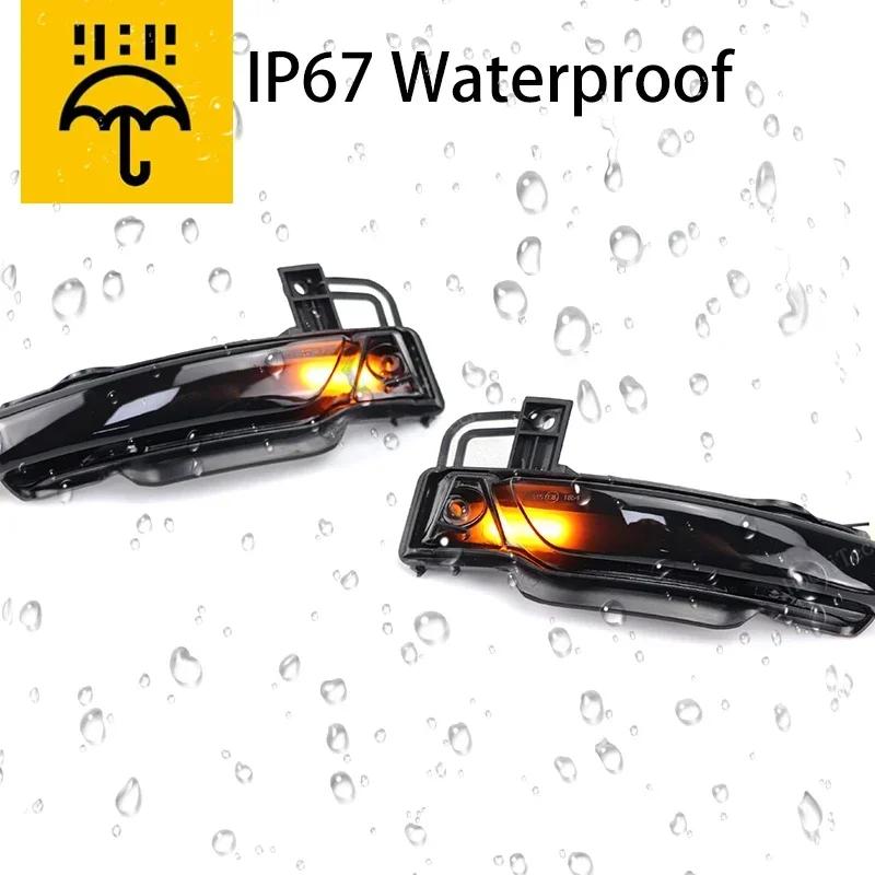 Dynamic LED Turn Signal Lights Rearview Mirror Indicator Blinker Repeater For Jeep Grand Cherokee Dodge Durango 2011-