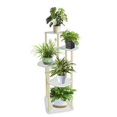 GIBLEA Flower 5 Flower Houseplant Bonsai Planter Easy Assembly Stand, Indoor, Tiers, Stand, Stand, Wooden, Shelf, Stand, Stylish, Step-like,