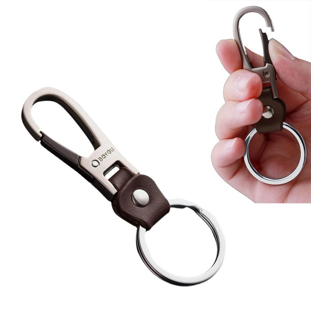 Keepfine Motorcycle Key Chain, Bicycle Key Ring, Car Keychain, Carabiner Hook, Lightweight, Durable, Easy