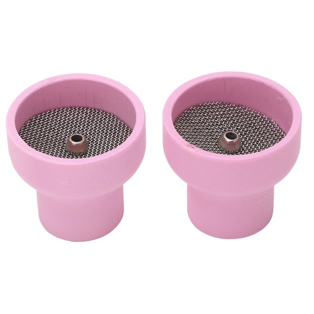 2 Stück WIG Schweißbecher 16# Keramikdüse 2,4 mm Mittelloch Zubehörset Kit für WP17 18 26 Brenner