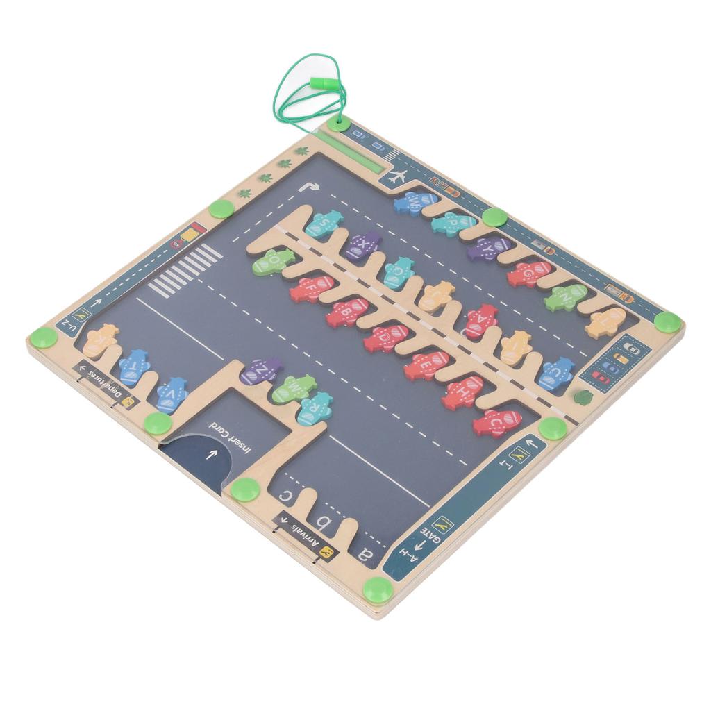 Alphabet Maze Board Puzzle Activity Toy Wooden Letters Puzzle Educational Learning Toy for Toddlers