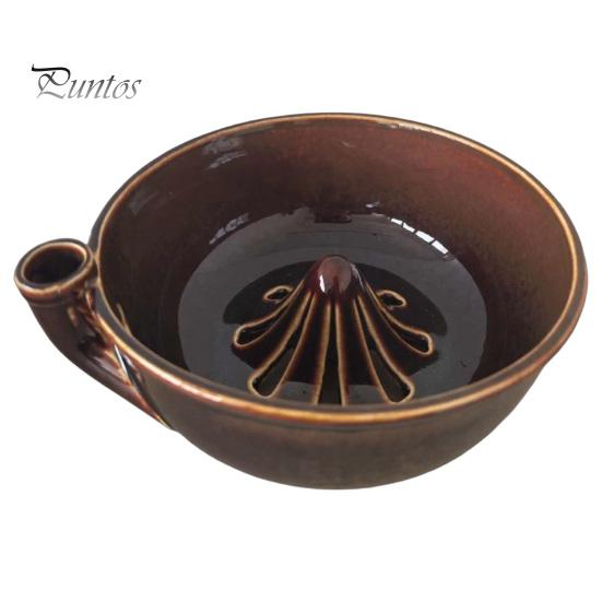 Ceramic Berry Holder with Drainage Self Spinning Washing Bowl, 360 Degree Vortex Cleaning And Flower Shaped Fruit Rinse Bowl Drain Spinner, Vegetable