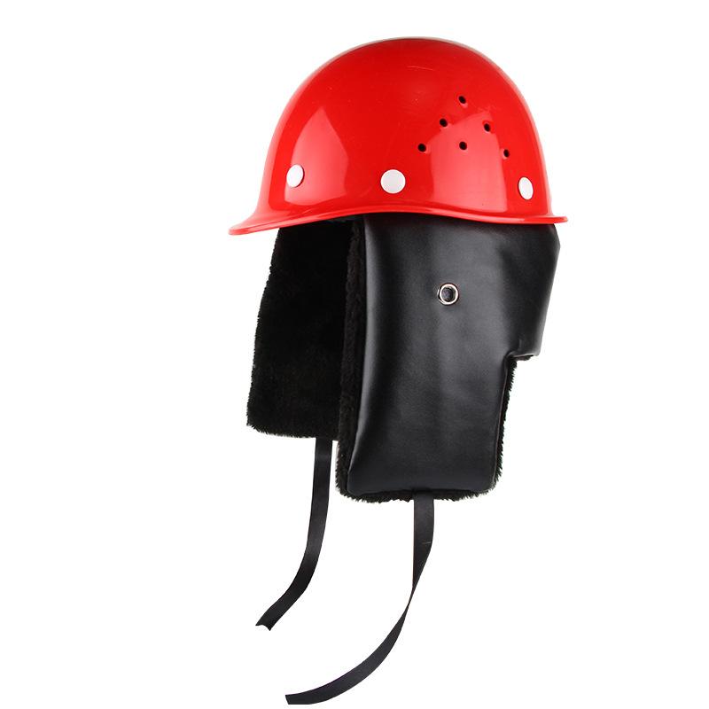 

Зимняя термоподкладка для шлема, утолщенный хлопок, защита от холодного ветра, плюшевая накладка, строительная площадка, защита от ударов, защита ушей, флисовая подкладка one size