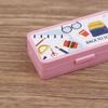 Dollhouse Miniature Stationery Pencil Case School Stationery Box Desk Ornaments Model Toys For Doll House Accessories