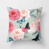 Colorful Flower Butterfly Pillowcase Office Living Room Car Ornaments Home Pillowcase