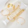 Vintage Elegant Flower Bracelet Set for Women Fashion Gold Color Minimalist Twisted Cuff Bangle Daily Wear Vacation Jewelry 2026