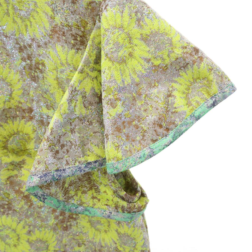 MSGM Made In Italy Short Sleeve One Piece 40 Yellow Women Used