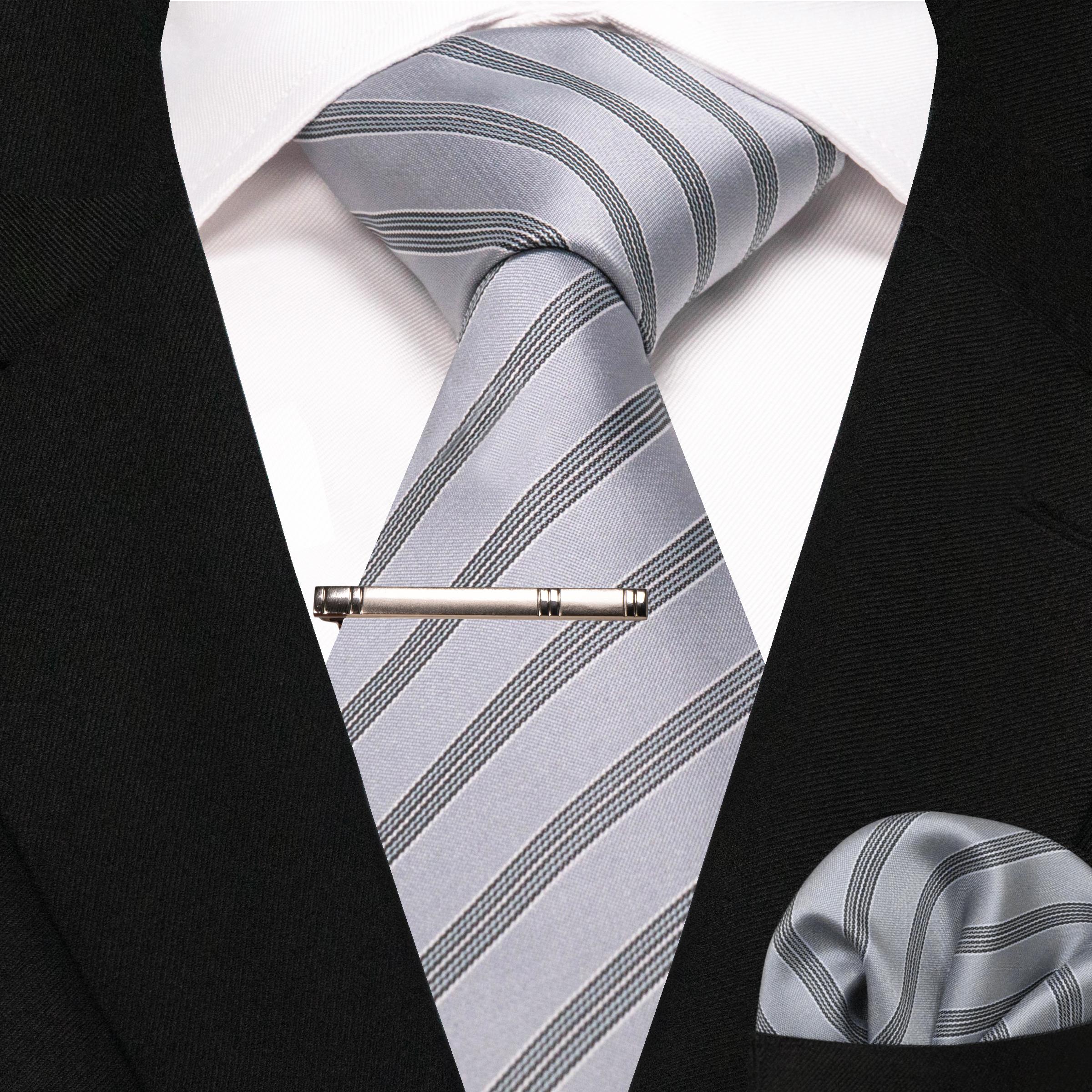 Green Black Plaid Stripe Neck Tie for Men Fashion Silk Wedding Tie Hanky Cufflink Set Gift Men s Tie  Business Party Accessories