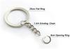 DIY Jewelry Keychain Kit with Extension Chain, Jump Ring, Keyring, and Bag Pendant Buckle