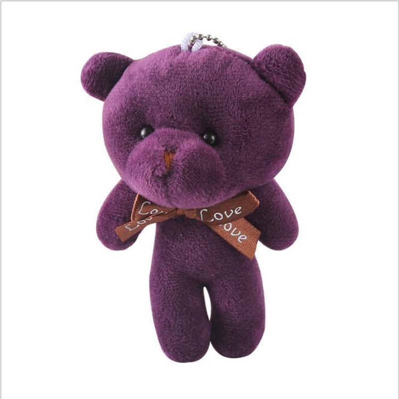 11cm Bear Plush Toys Mini  Soft Stuffed Teddy Bear Dolls Toy Small Gift for Party Wedding Keychain Bag Pendant Teddy Doll