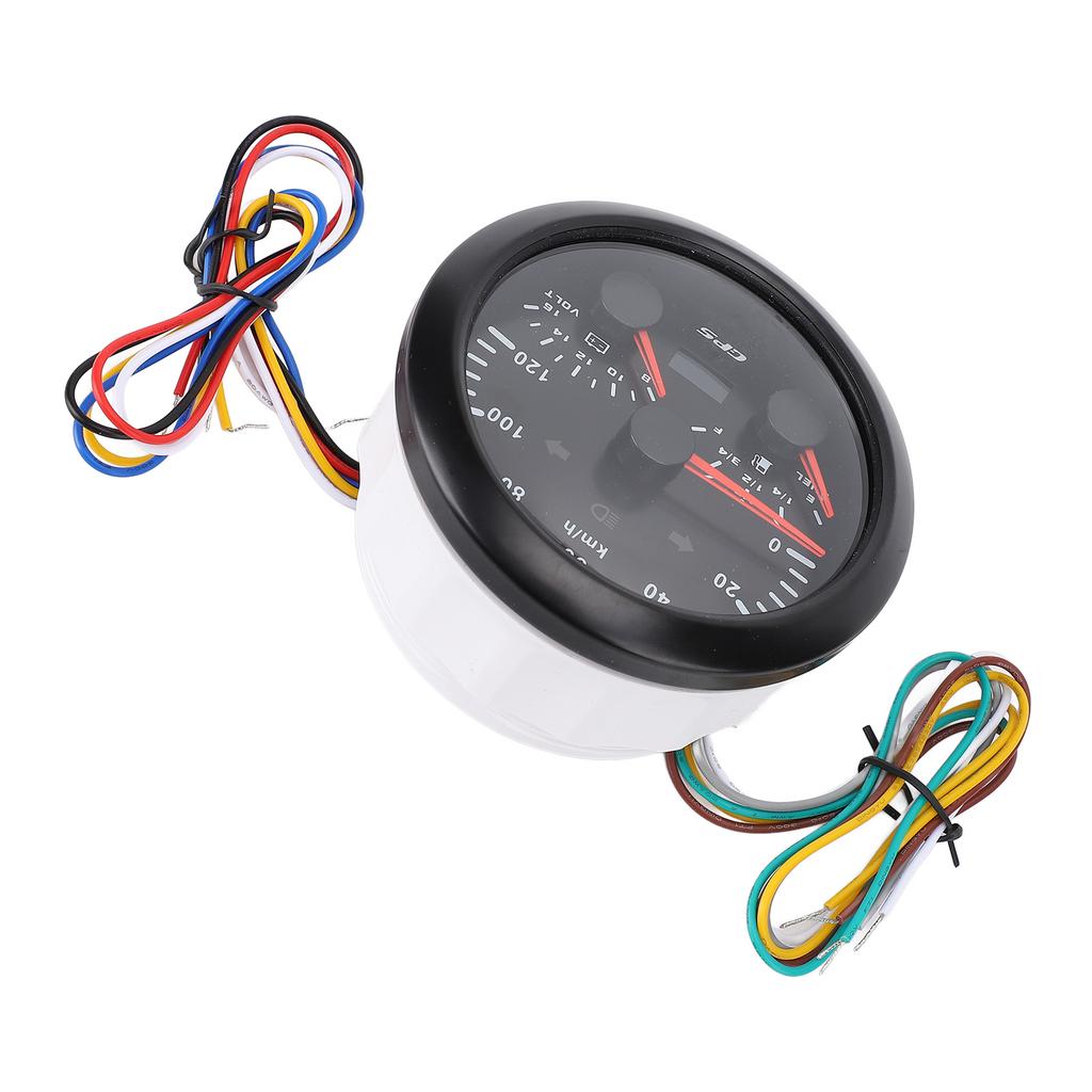 85mm 3 3 8in GPS Speedometer Odometer with Voltmeter Fuel Level Gauge Turn Signal 3 In 1 120KM H for RV Yacht Truck 7