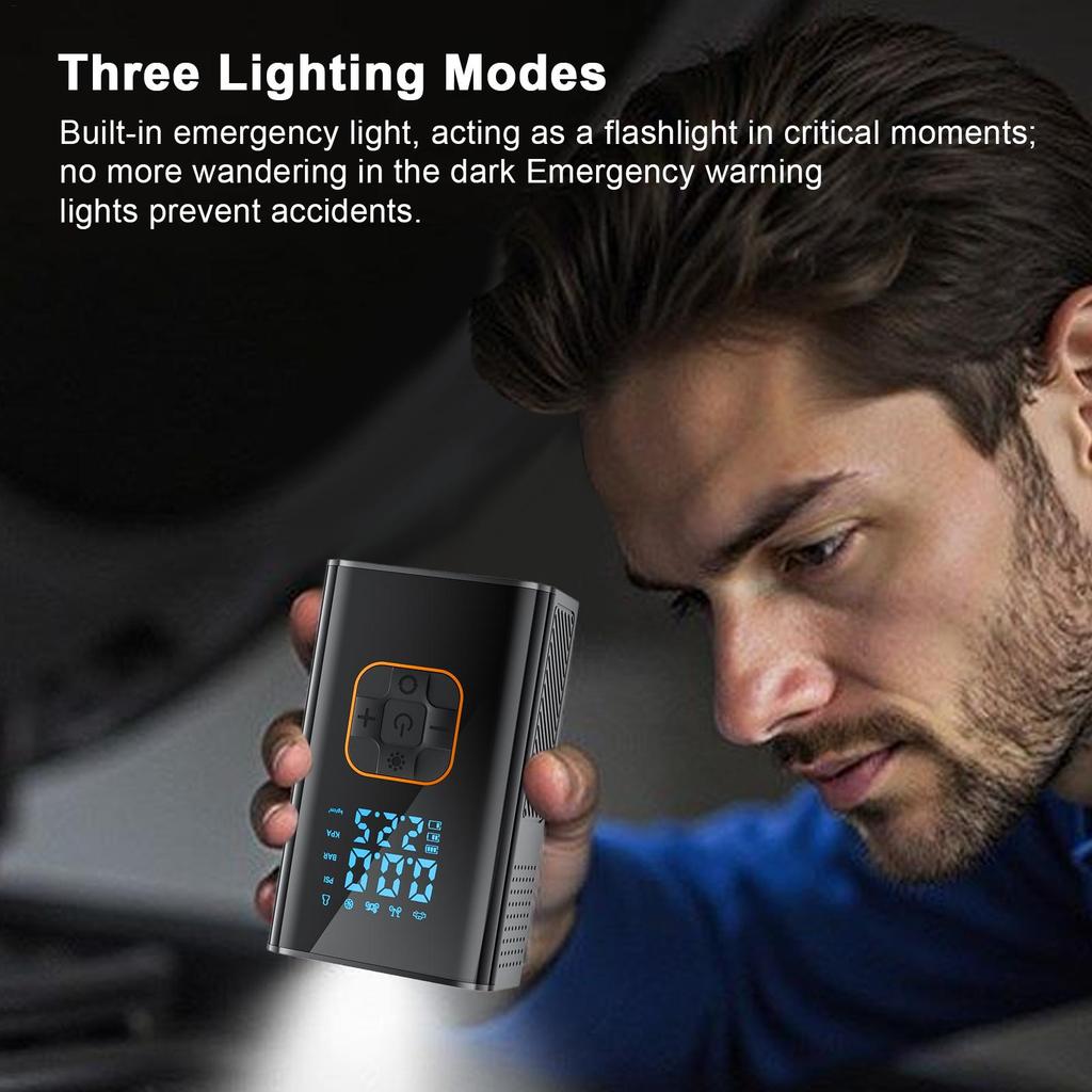 Air Pump For Car Tires Portable Rechargeable 150PSI Car Air Compressor Pump With Pressure Gauge For Auto Truck SUV Bike