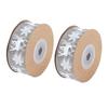 Ribbon 10m Multipurpose Gray Printing Christmas Decoration Snowflake Deer Ribbon Decoration