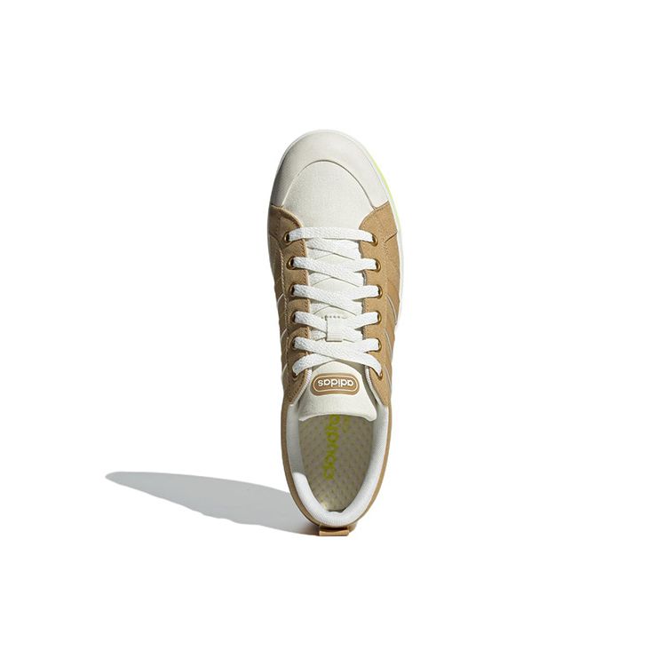 Adidas Neo Bravada Casual Durable Non-Slip Low-Top Skate Shoes Unisex Sneakers Brown Yellow GY9682