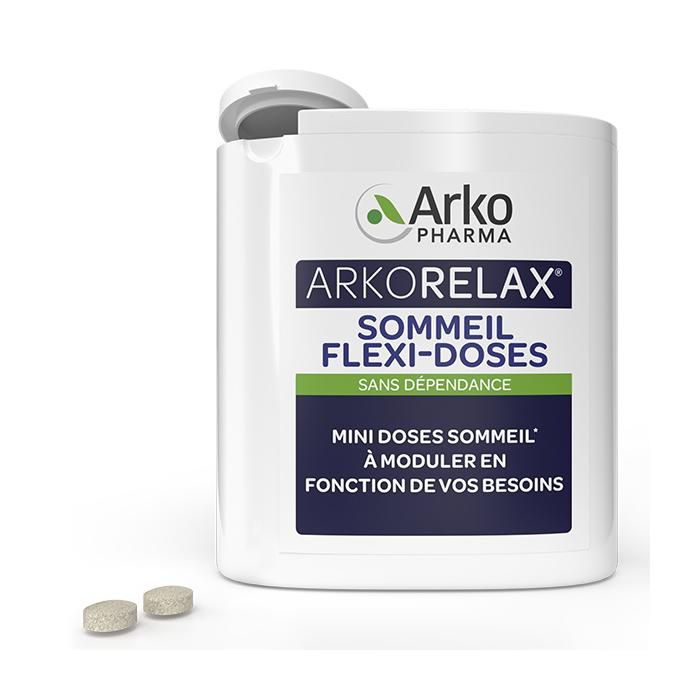 Arkopharma Arkorelax Sommeil Flexi-Doses Mélatonine &amp; Coquelicot 60 comprimés