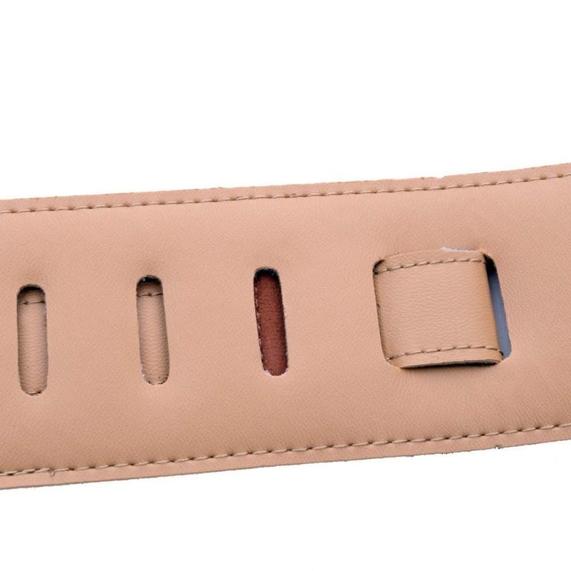 Adjustable Leather Guitar Bass Ukulele Strap Stylish PU Instrument Strap For Enhances Comfortable And Durability