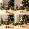 Unique Holiday Gift for Family Christmas Shelf Sitter Figurines, Retro Farm Animal Hanging Leg Decor, Farmhouse Style Decor Ornaments Mantel Tabletop