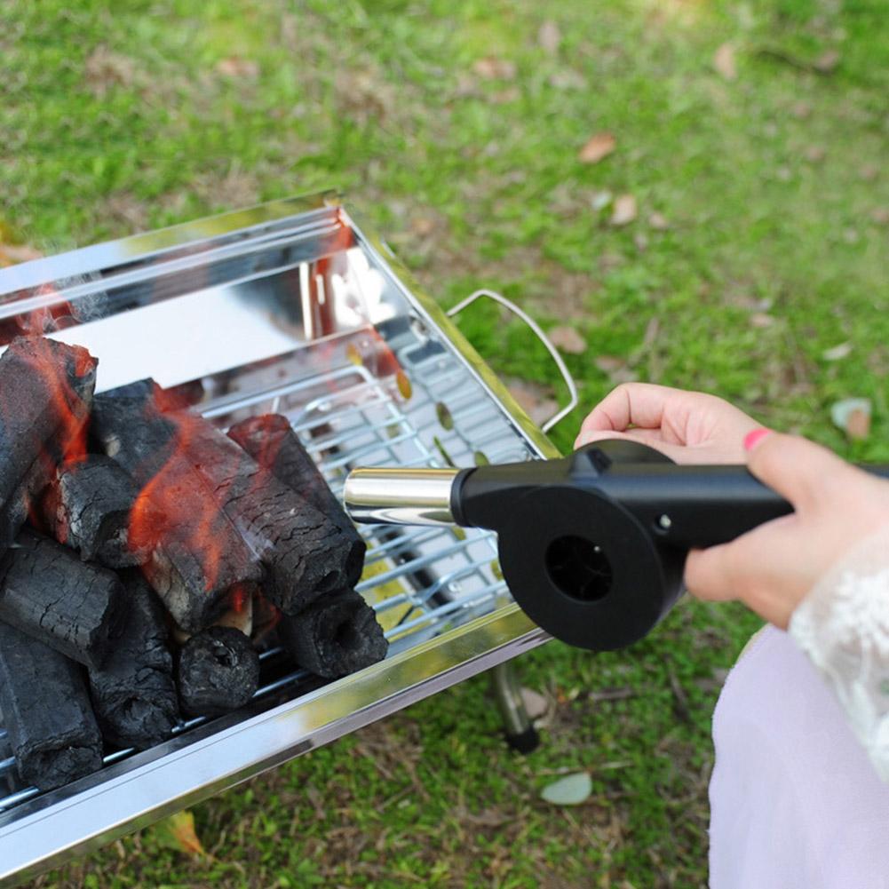 Hand Cranked Blower Charcoal Coal Starter Fan Cooking BBQ Fan Multi-function Handheld Fire Blower for Camping Picnic Bonfire