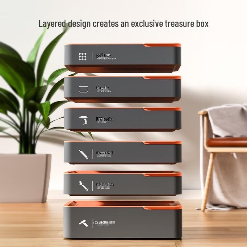 Deli Stackable Multi-functional Tool Storage Box