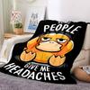 1pc Psyduck Blanket Lightweight Flannel Blanket Throw Blanket For Sofa, Bed, Travel, Camping, Livingroom, Office, Couch