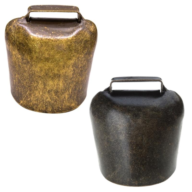 Antique Style Metal Cow Bells, Loud Horse Sheep Copper Bells, Cattle Farm Animal Neck Bells Metal Pet Bells Bronze Bell