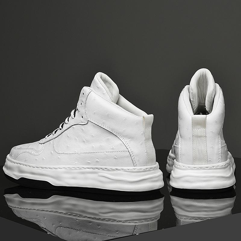 Módní Pánské Nízké Tenisky z Pravé Kůže Vysoké Kvality Pánské Pohodlné Základní Boty Pánské Šněrovací Ležérní Boty Klasické Skate Boty Pánské