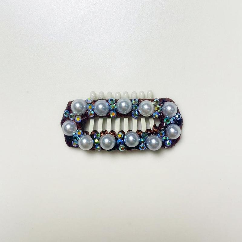 Handmade Pearl & Rhinestone Hair Clip for Yorkshire, Bichon, Maltese Dogs & Cats