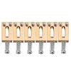 6Pcs/pack Solid Brass Guitar Bridge Saddles Brass Saddles Replacements 10.5mm