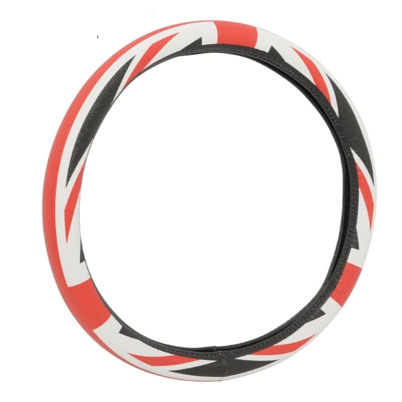 

Руль из ПУ кожи Идеально подходит для и Мини Юнион Джек Клетчатый Рулевое колесо Аксессуар Деталь Чехол, BMW, MINI, Cooper, Узор, Чехол,