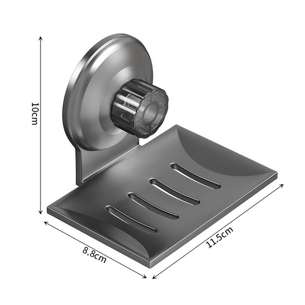 Wall Mounted Soap Box Suction Cup Soap Container Tray Soap Dish  Bathroom Kitchen Sink Organizer