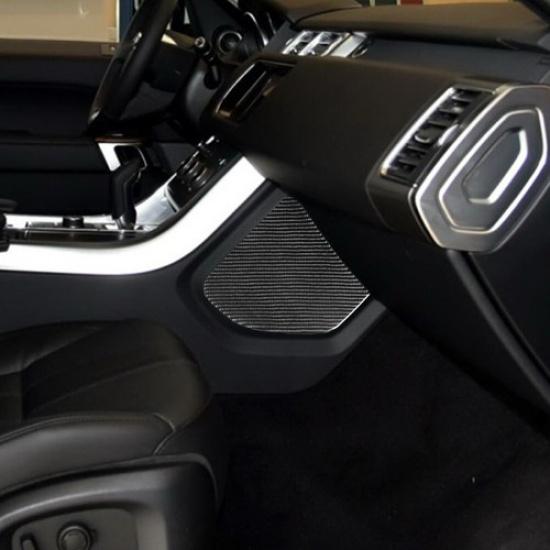 Carbon Fiber Interior Floor Console Side Cover Trim For Land Rover Range Rover