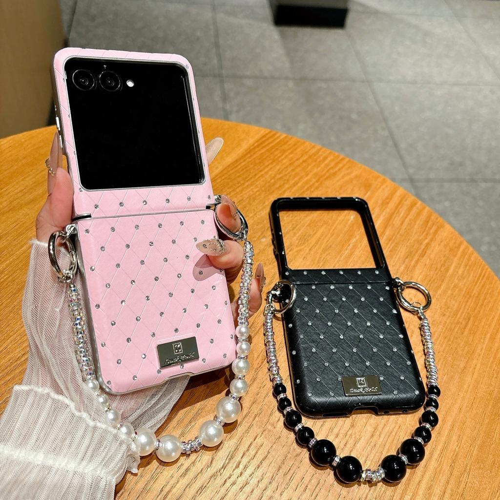 Motorola, Seitenverschluss & kleiner Diamant-Duft für Motorola Razr50 Handyhülle einfache einfarbige Motorrad