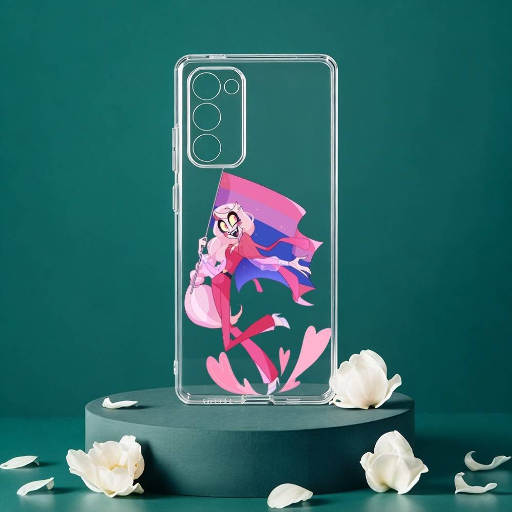 Charlie Morningstar H-Hazbin H-Hotel Phone Case For Samsung Galaxy S24 S25 S23 S22 S21 Plus S24 S25 Transparent Cover Case