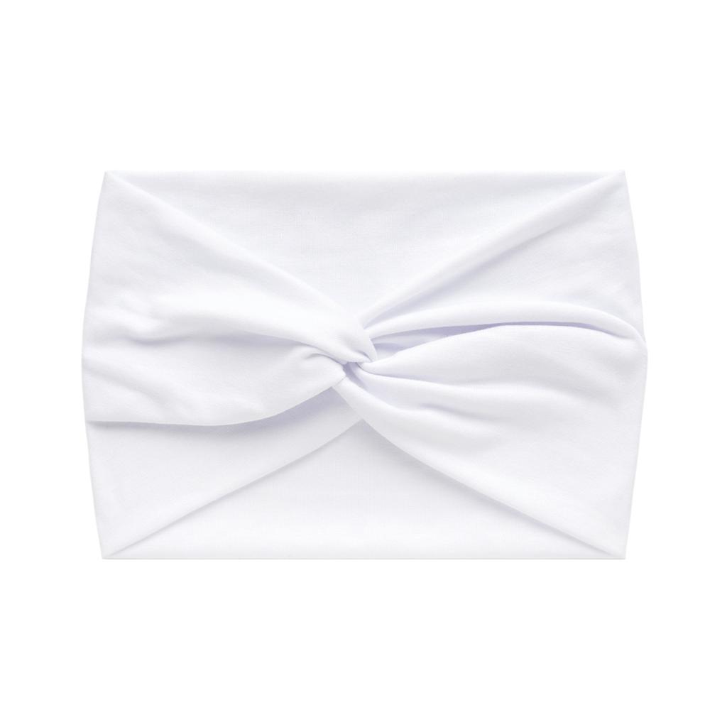 Faixa de Cabelo Esportiva Elástica Cruzada Cor Sólida Versão Larga 18cm Feminina Antiperspirante Absorvente de Suor Acessórios de Cabelo