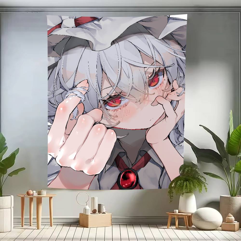 XXL Fashion Hot Popular Touhou Project Tapestry Anime Surrounding Bedroom Study Home TapestryRoom Dormitory Game Room Decoration