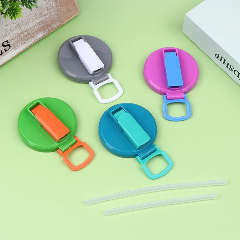 Soda Can Cover With Straw Creative Sealed Plastic Straw Beverage Can Cover Cup Suitable For Canned Beverage Reusable Tank Cover