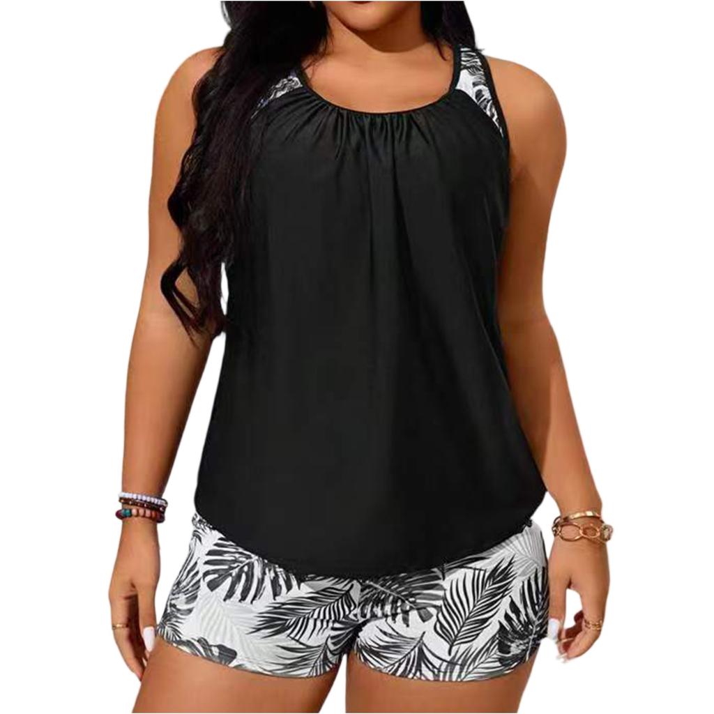 Women's Two-Piece Bikini Set Plus Size Split Swimsuit