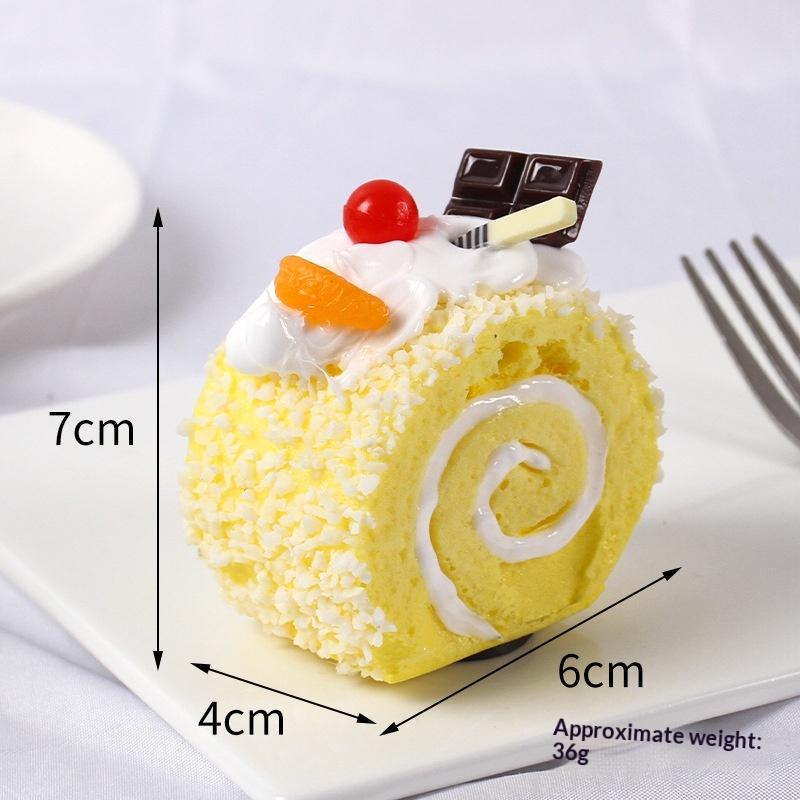 1Pcs Soft Cartoon Fruit Cake Roll Anti-Stress Mochi Pu Foam Toys New Slow Rebound Cake Squeeze Toy For Kids Adult