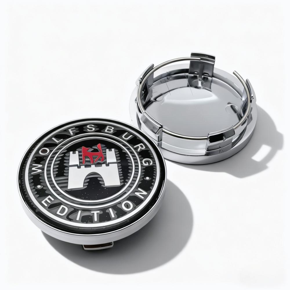 4pcs 58MM 54MM Wolfsburg Logo Emblem Badge Car Wheel Center Caps Wheel Hubcaps Rim Hub Center Dust Cover Replace Car Accessories