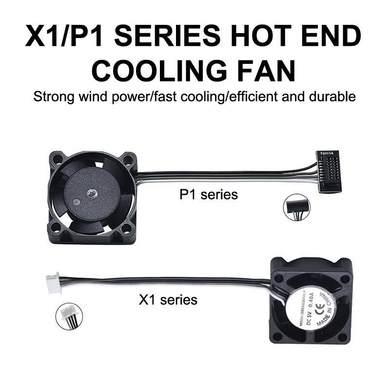2510 Fan For Bambu Lab X1/P1 Hotend Cooling Fan With Cable Rapid Cooling Fan For Bambu X1C P1S P1P 3D Printer Accessories