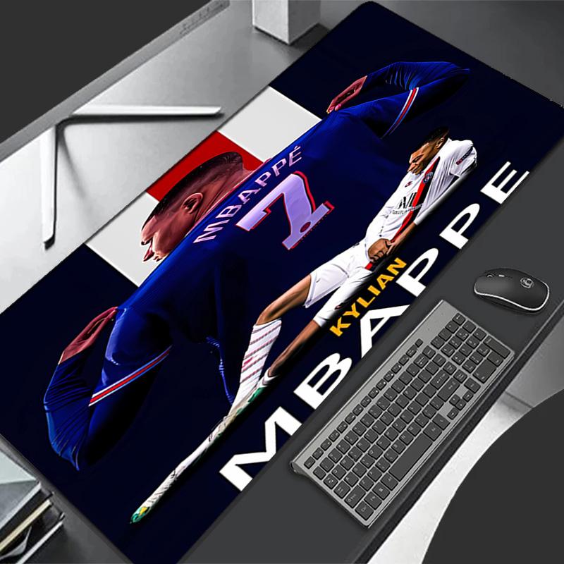 Kylian Mbappé Theme Premium Non-slip Mouse Pad with Stitched Edges,Durable Rubber Material,for Desktop & Gaming Great Gifts
